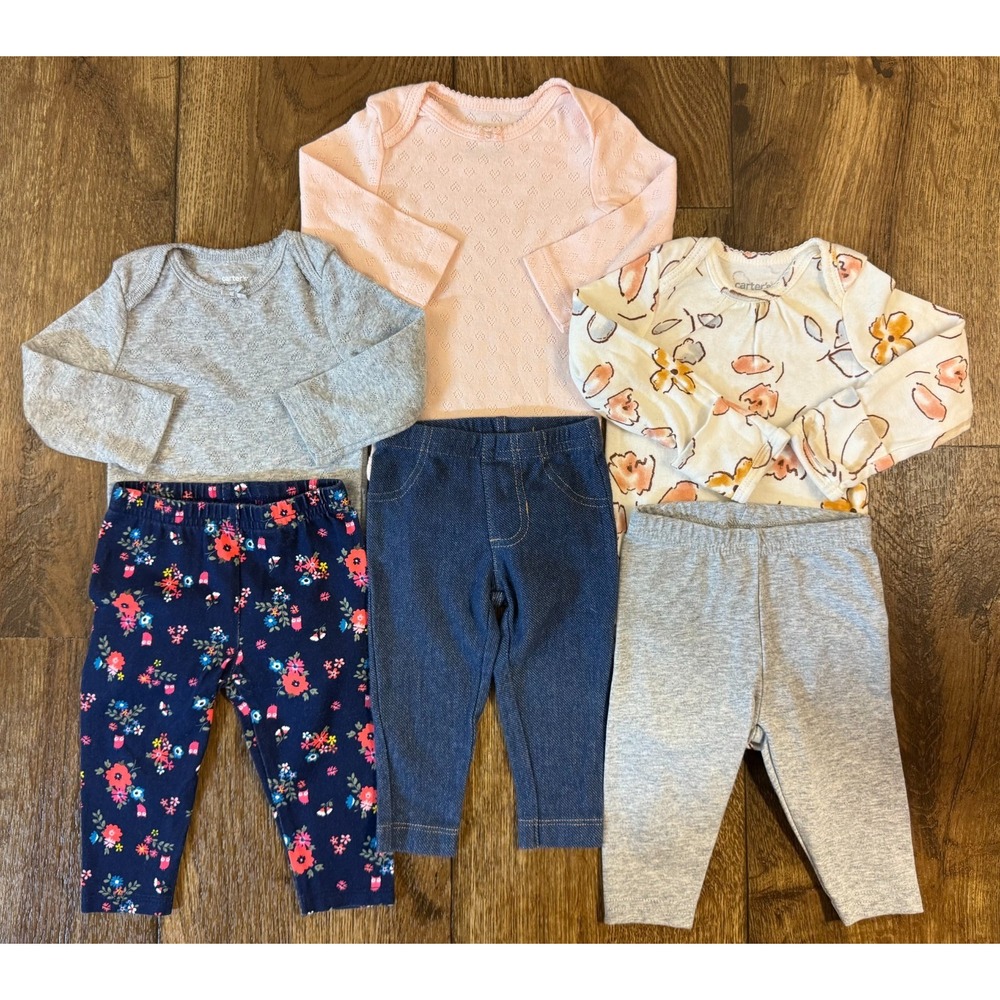 Baby Girl Outfits Pants Bodysuits 3 Months Shirts Tops Jeggings Leggings Solid